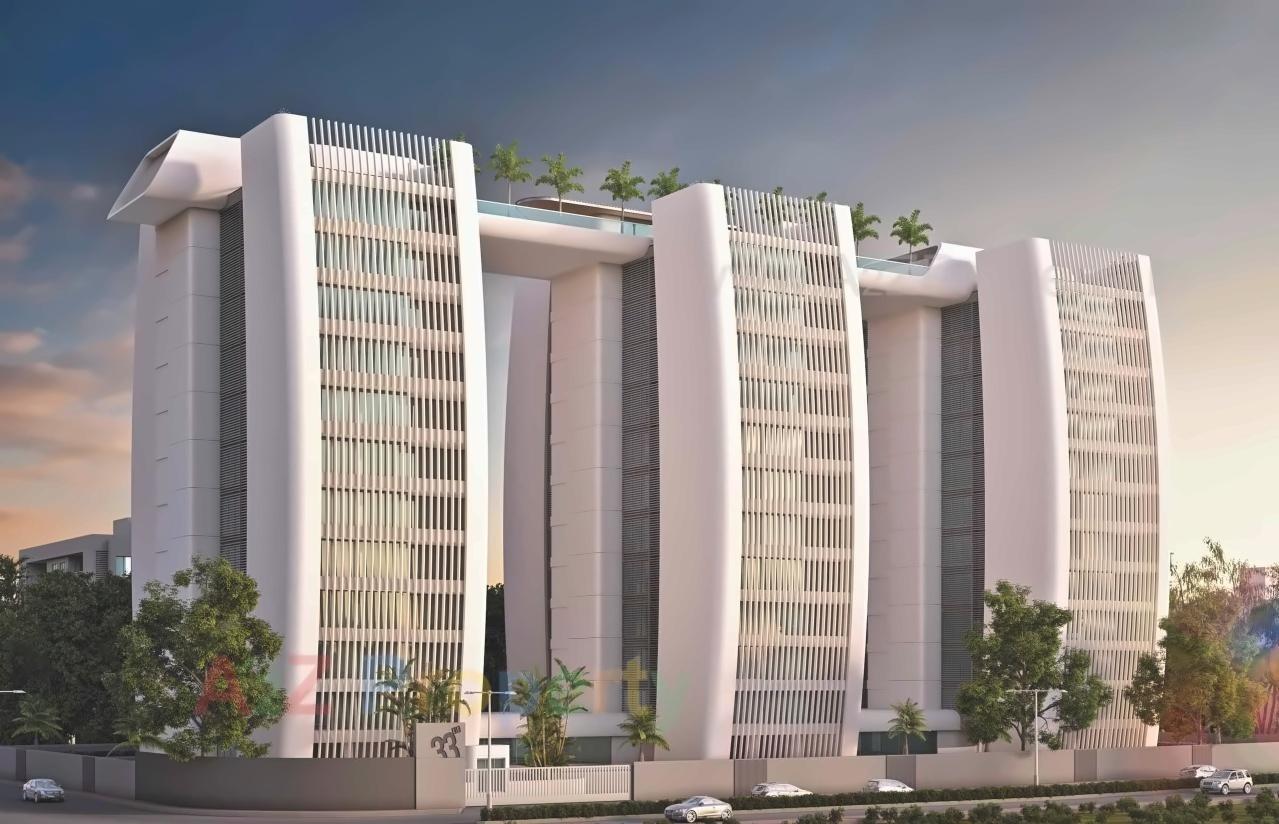 3D Elevation of real estate project 33le located at Bhayli, Vadodara, Gujarat