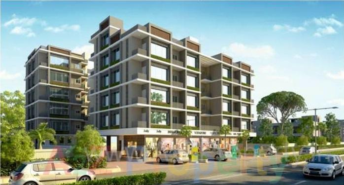 3D Elevation of real estate project 38 Avenue located at Harni, Vadodara, Gujarat