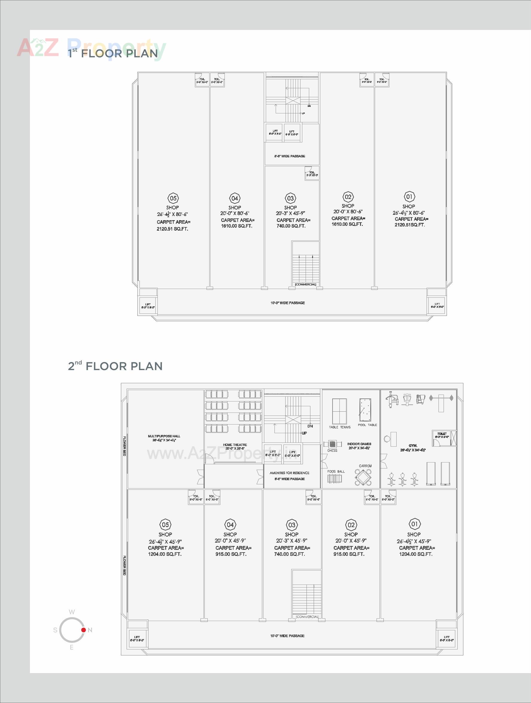 Layout of real estate project 401 Aarna located at Manjalpur, Vadodara, Gujarat