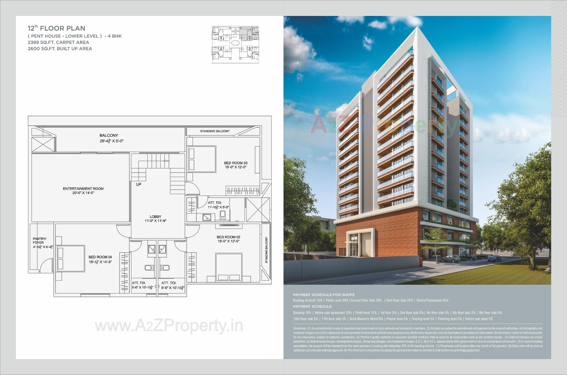  of real estate project 401 Aarna located at Manjalpur, Vadodara, Gujarat