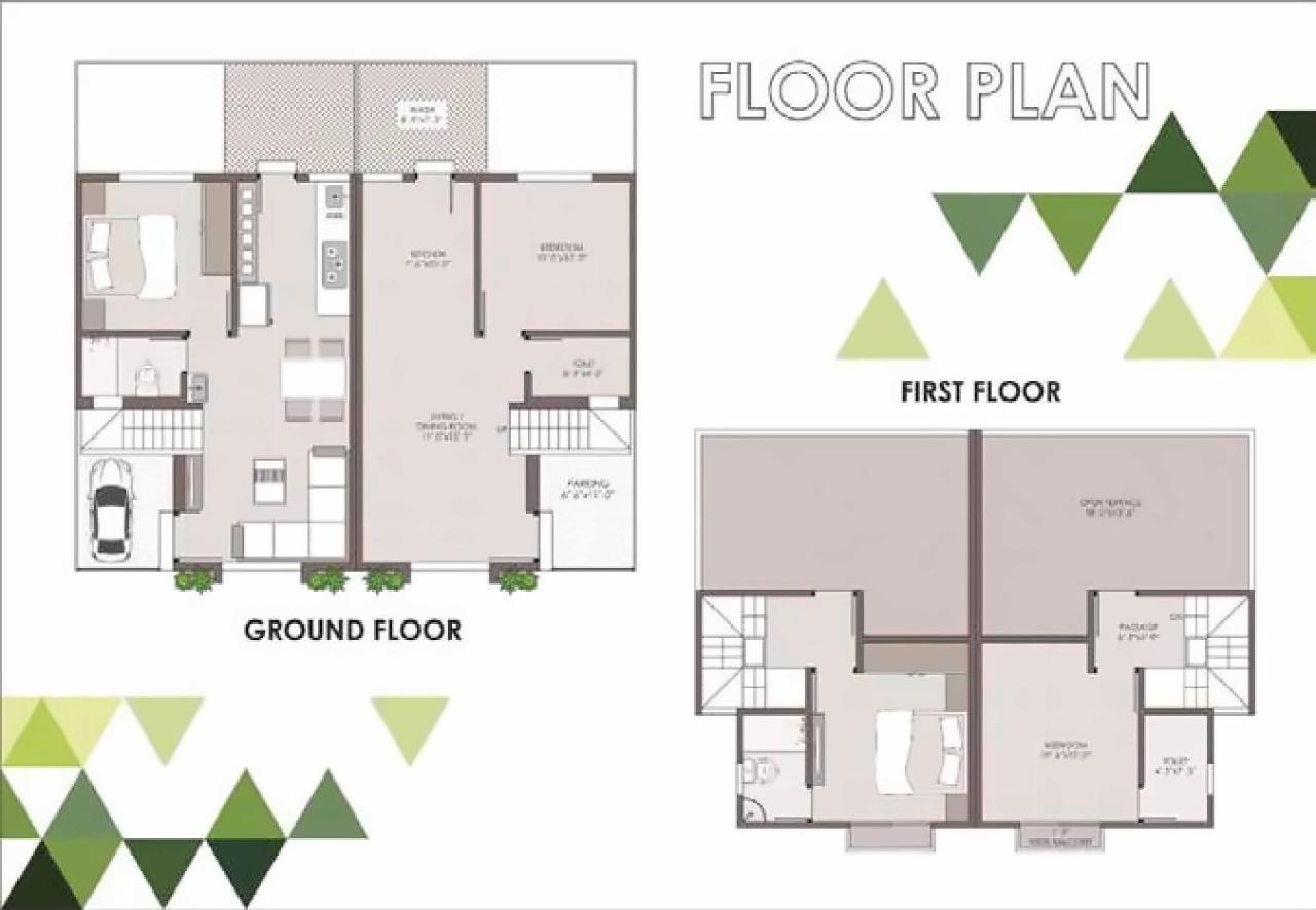 Layout of real estate project 7 Sky Greens located at Nimetha, Vadodara, Gujarat