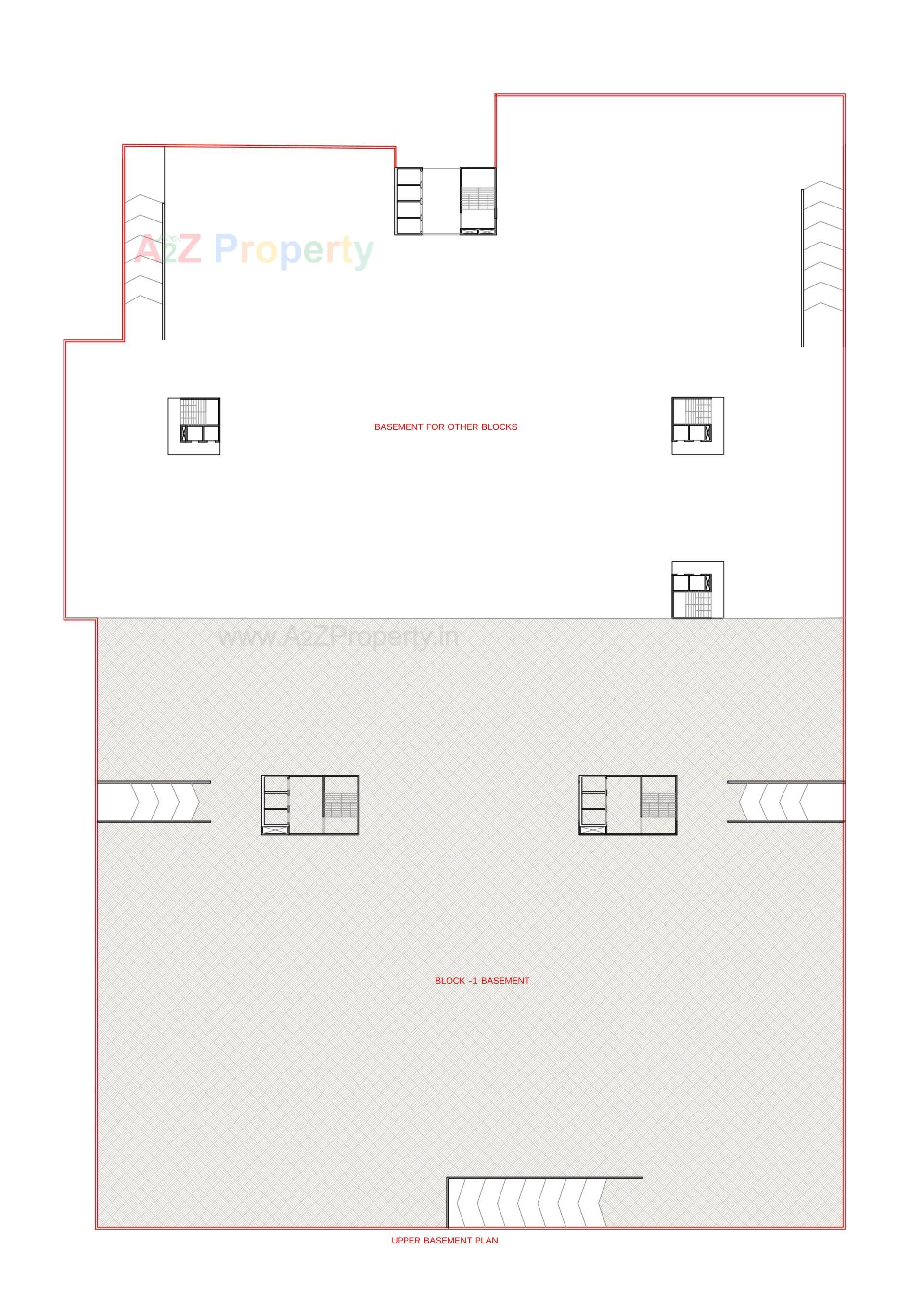 Layout of real estate project 73 East Avenue located at Wadiwadi-subhanpura, Vadodara, Gujarat