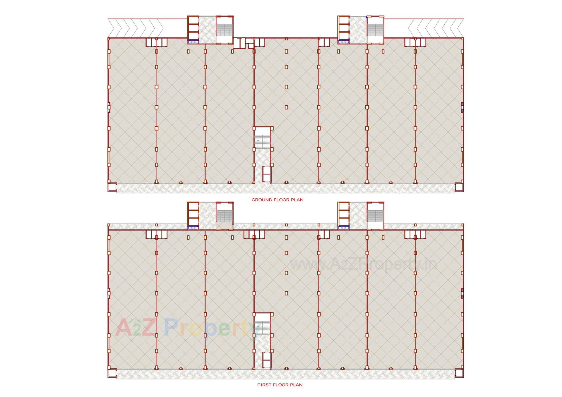 Layout of real estate project 73 East Avenue located at Wadiwadi-subhanpura, Vadodara, Gujarat