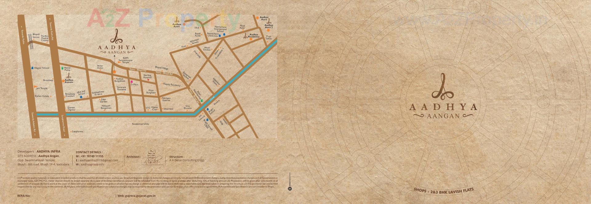  of real estate project Aadhya Aangan located at Bhayli, Vadodara, Gujarat