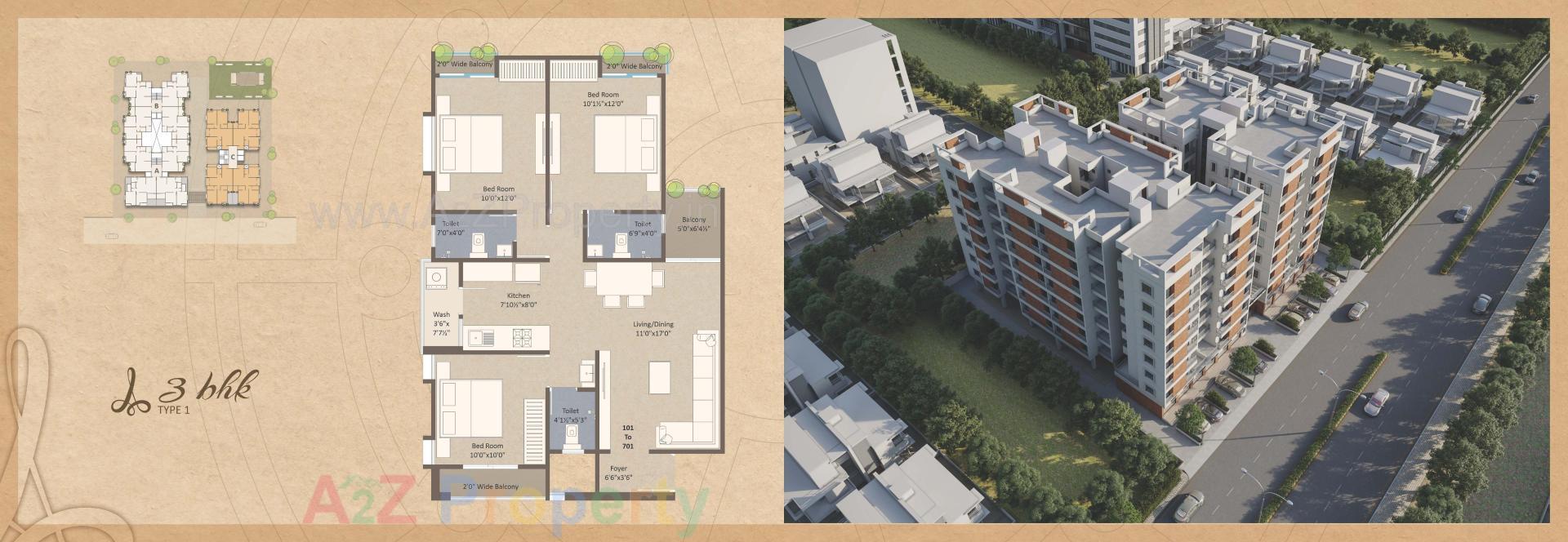 Layout of real estate project Aadhya Aangan located at Bhayli, Vadodara, Gujarat