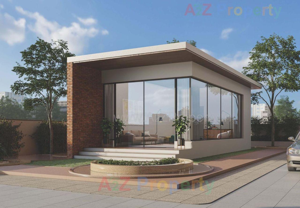 3D Elevation of real estate project Aadhya Aangan located at Bhayli, Vadodara, Gujarat