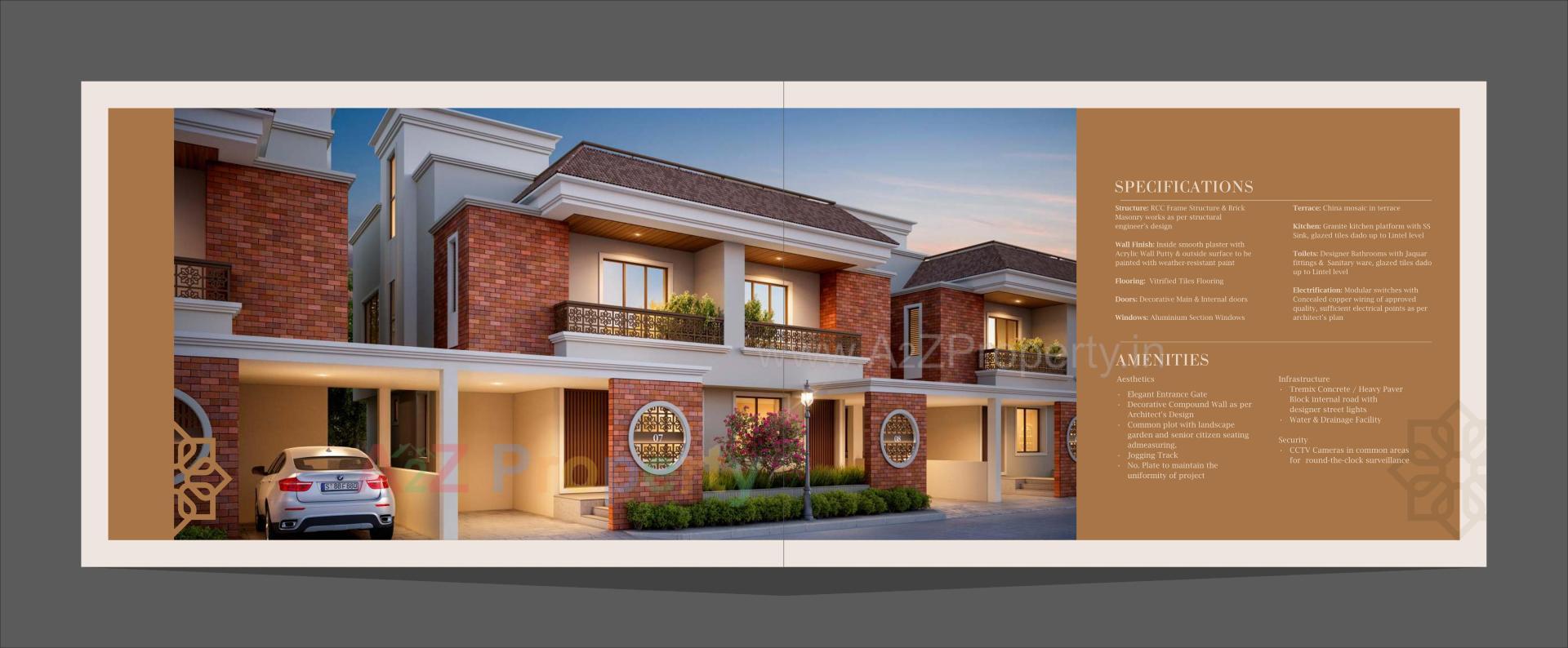3D Elevation of real estate project Aadhya Aura Ii located at Sevasi, Vadodara, Gujarat