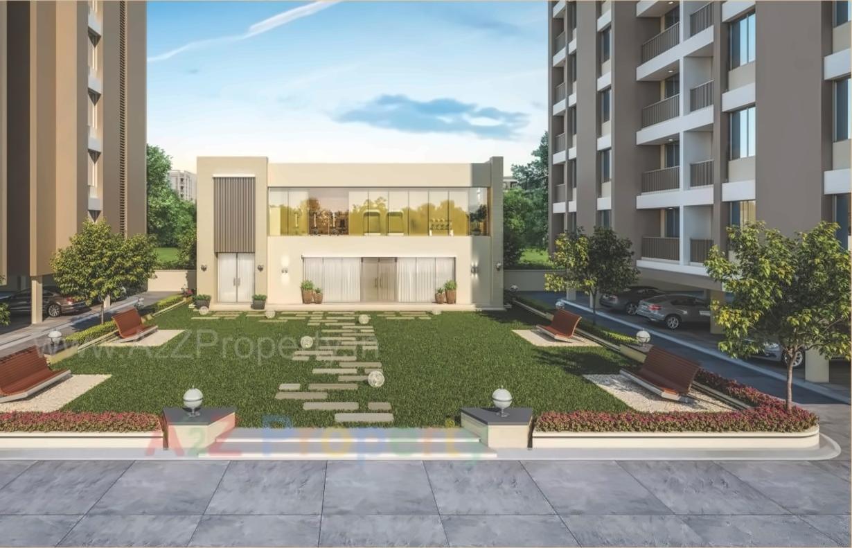 3D Elevation of real estate project Aadhya Aurum located at Bhayli, Vadodara, Gujarat