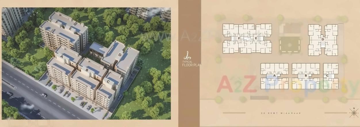 Layout of real estate project Aadhya Aurum located at Bhayli, Vadodara, Gujarat