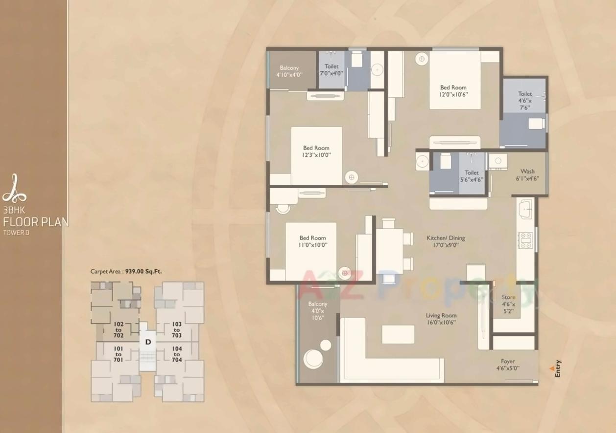 Layout of real estate project Aadhya Aurum located at Bhayli, Vadodara, Gujarat