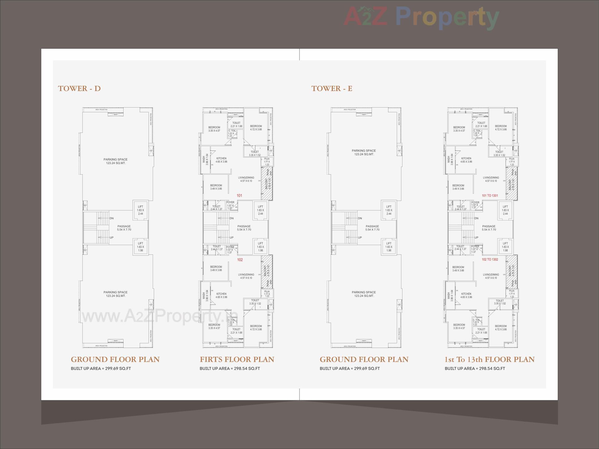 Layout of real estate project Aadhya Elior located at Bhayali, Vadodara, Gujarat