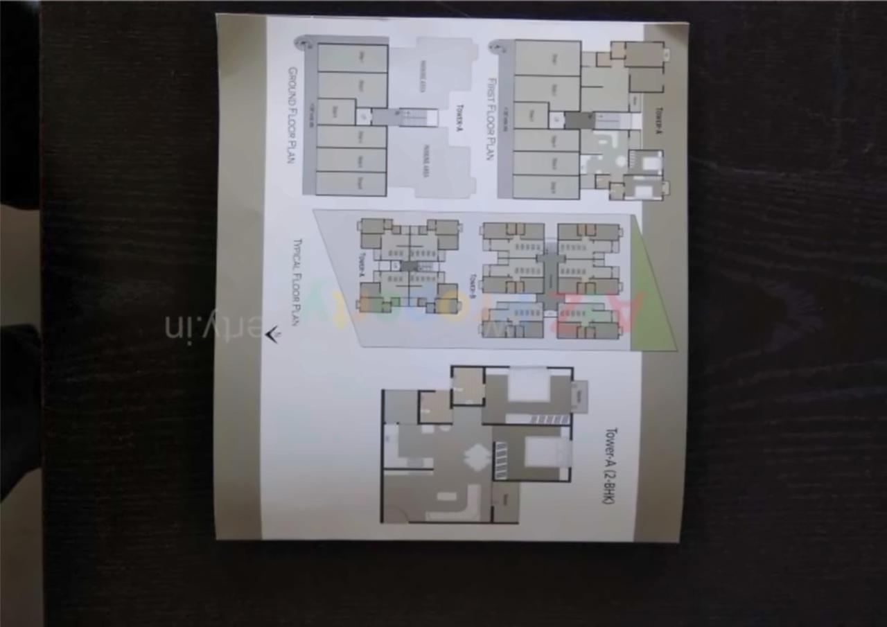 Layout of real estate project Aadhya Residency located at Harni, Vadodara, Gujarat