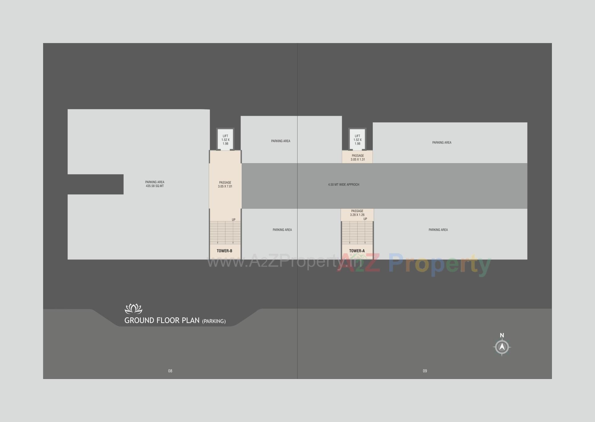 Layout of real estate project Aadikara Enclave located at Saiyad Vasna, Vadodara, Gujarat