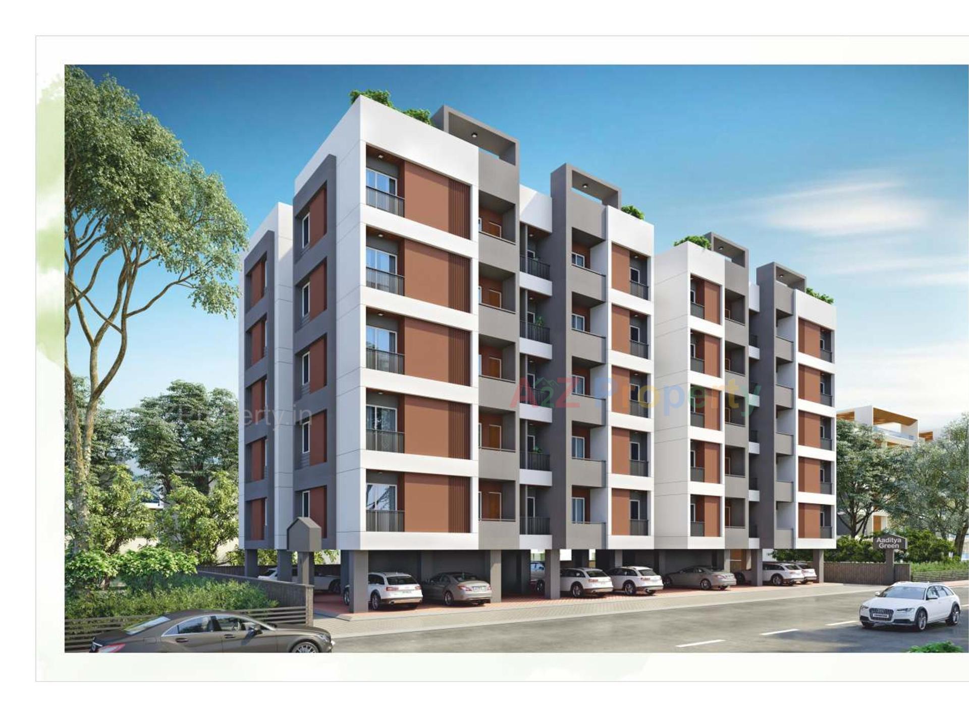 3D Elevation of real estate project Aaditya Green located at Vadodara, Vadodara, Gujarat