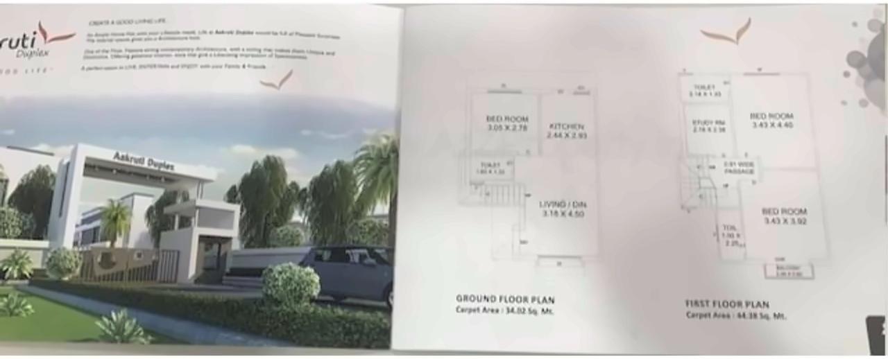  of real estate project Aakruti Duplex located at Kalali, Vadodara, Gujarat