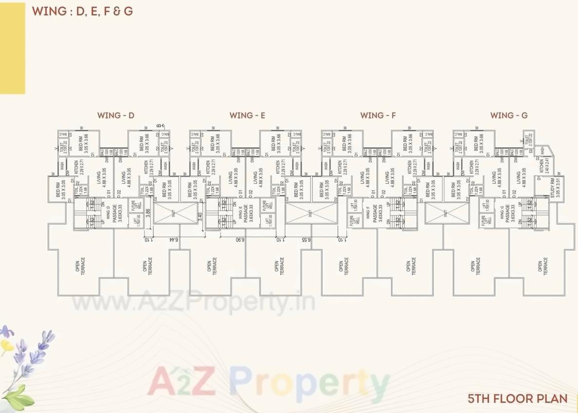 Layout of real estate project Aakruti Heights located at Tarsali, Vadodara, Gujarat