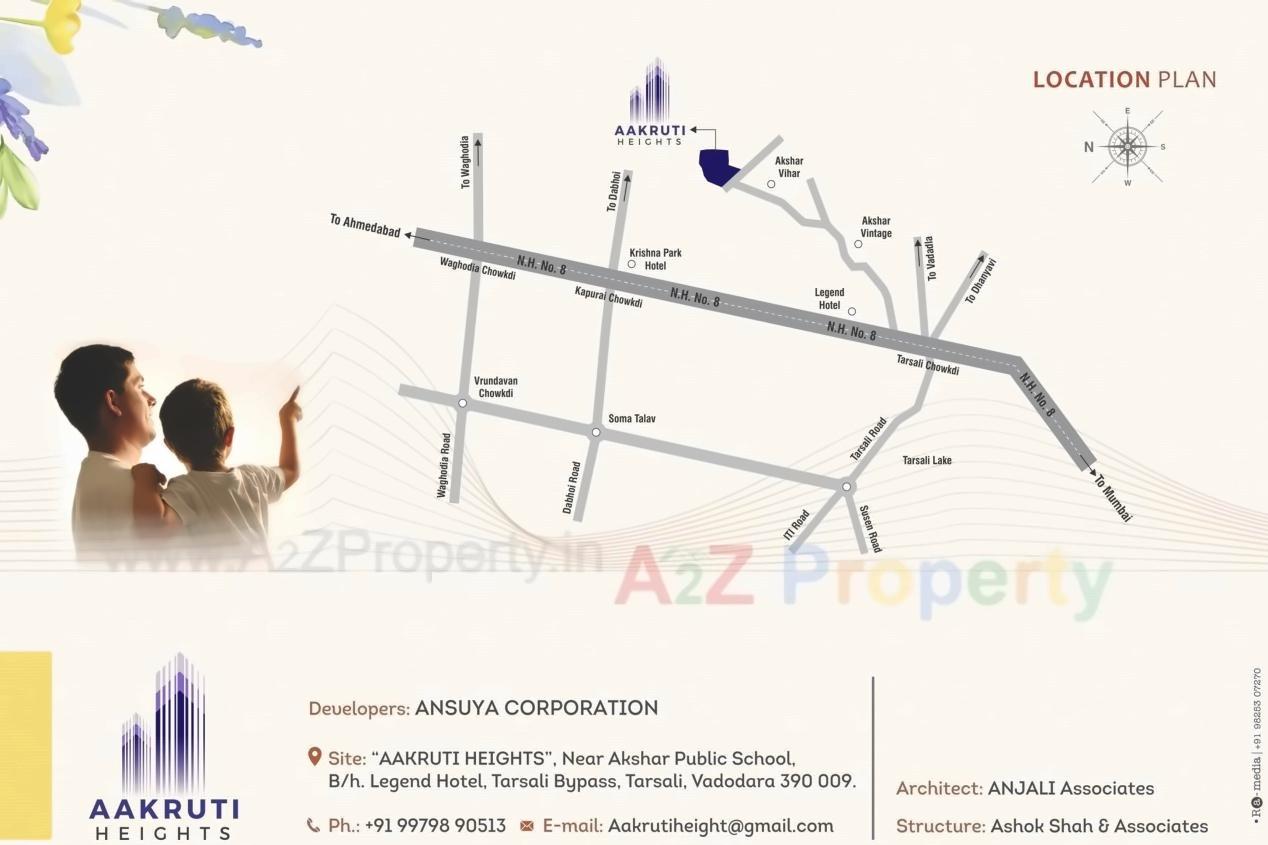  of real estate project Aakruti Heights located at Tarsali, Vadodara, Gujarat