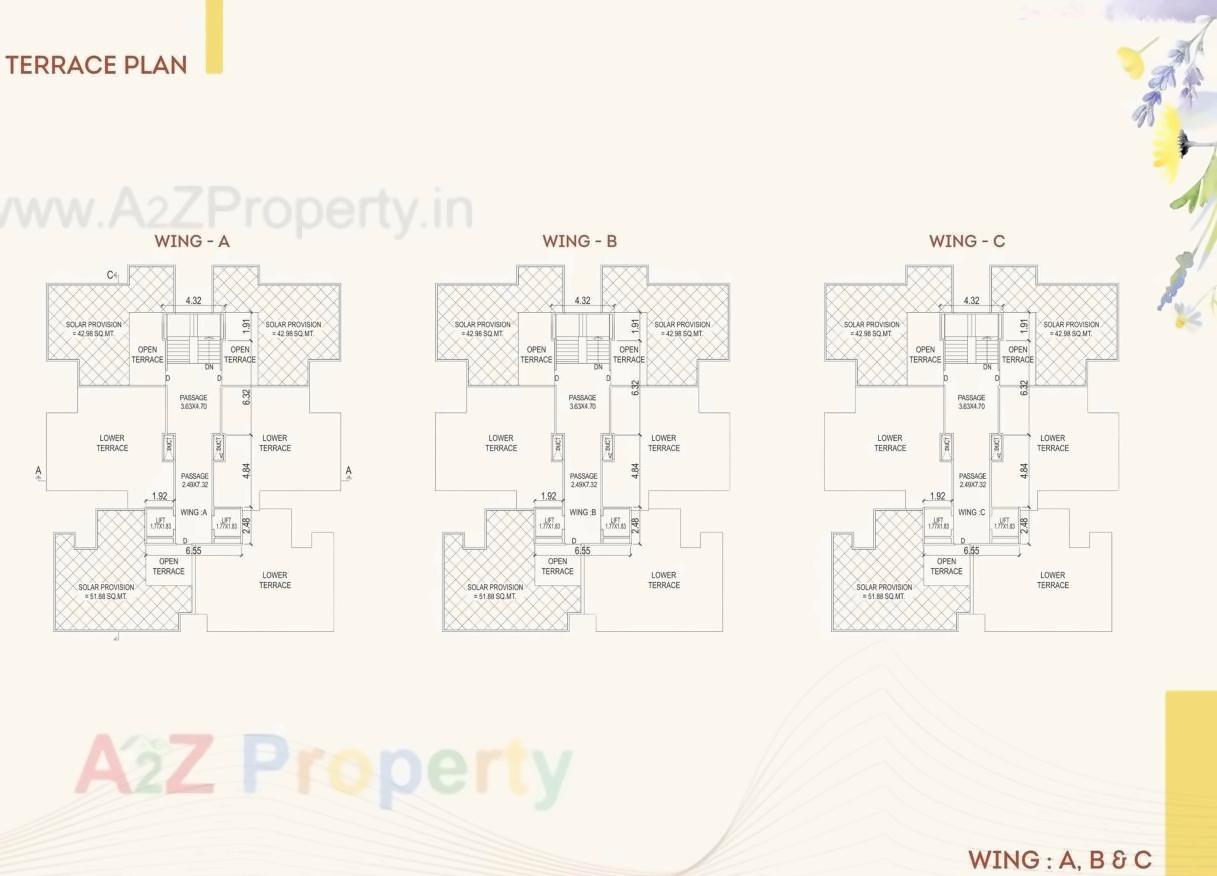 Layout of real estate project Aakruti Heights located at Tarsali, Vadodara, Gujarat