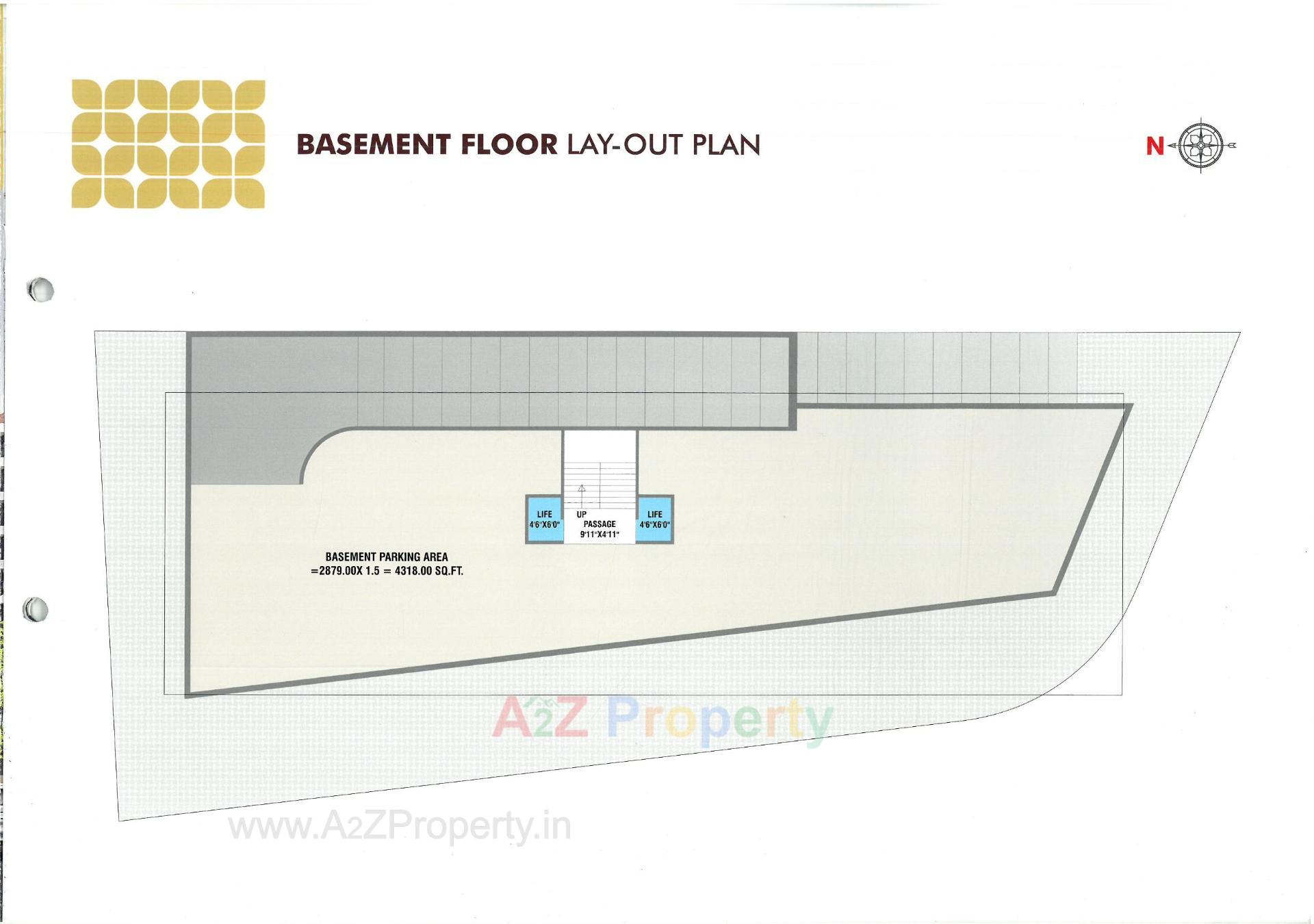 Layout of real estate project Aalayam Residency located at Bill, Vadodara, Gujarat