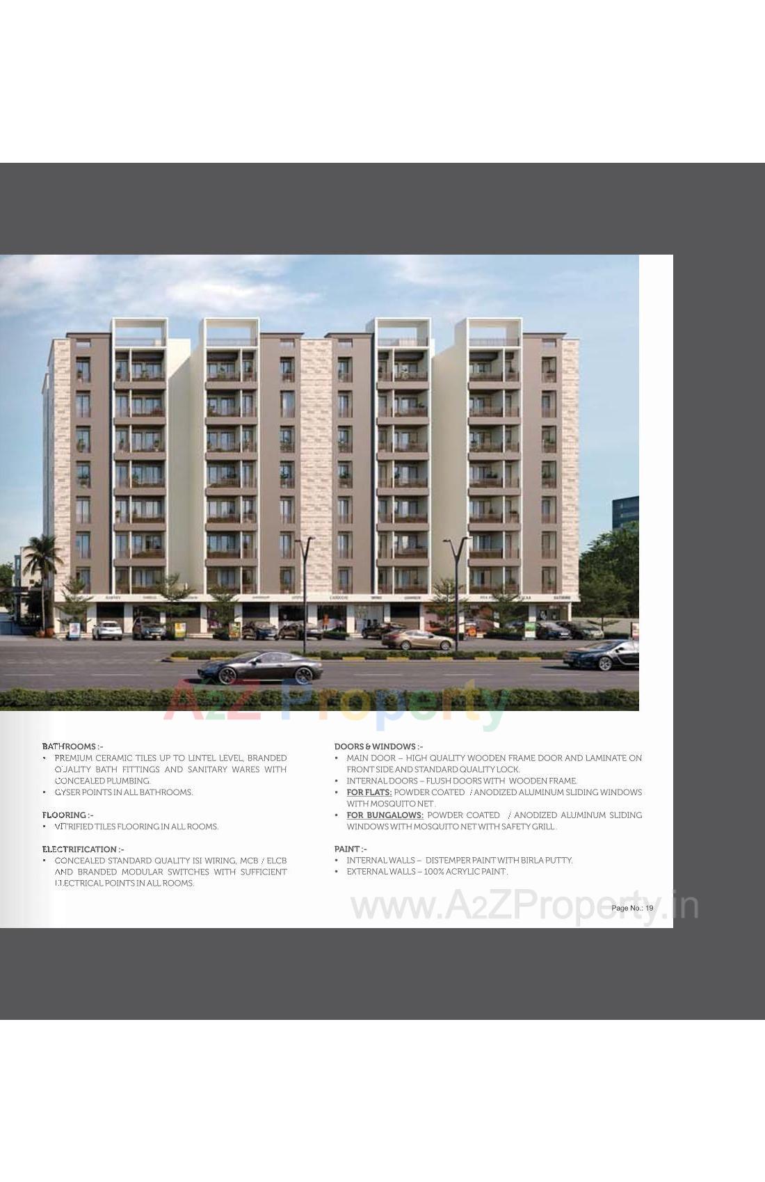 3D Elevation of real estate project Aamrapali Luxuria located at Kalali, Vadodara, Gujarat