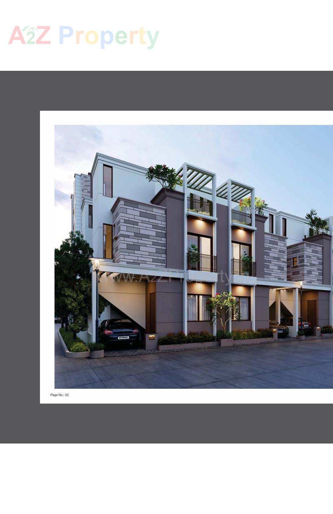 3D Elevation of real estate project Aamrapali Luxuria located at Kalali, Vadodara, Gujarat