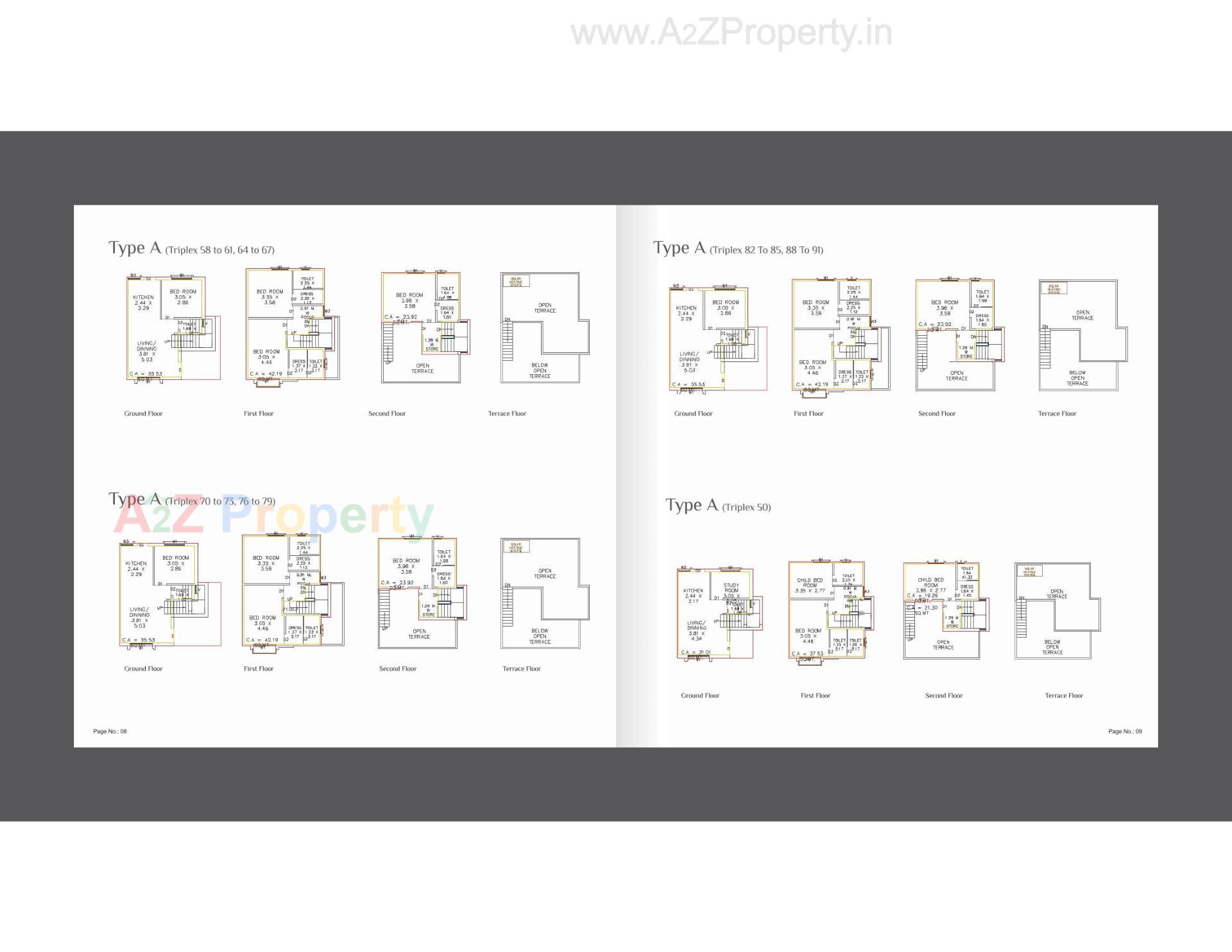 Layout of real estate project Aamrapali Luxuria located at Kalali, Vadodara, Gujarat