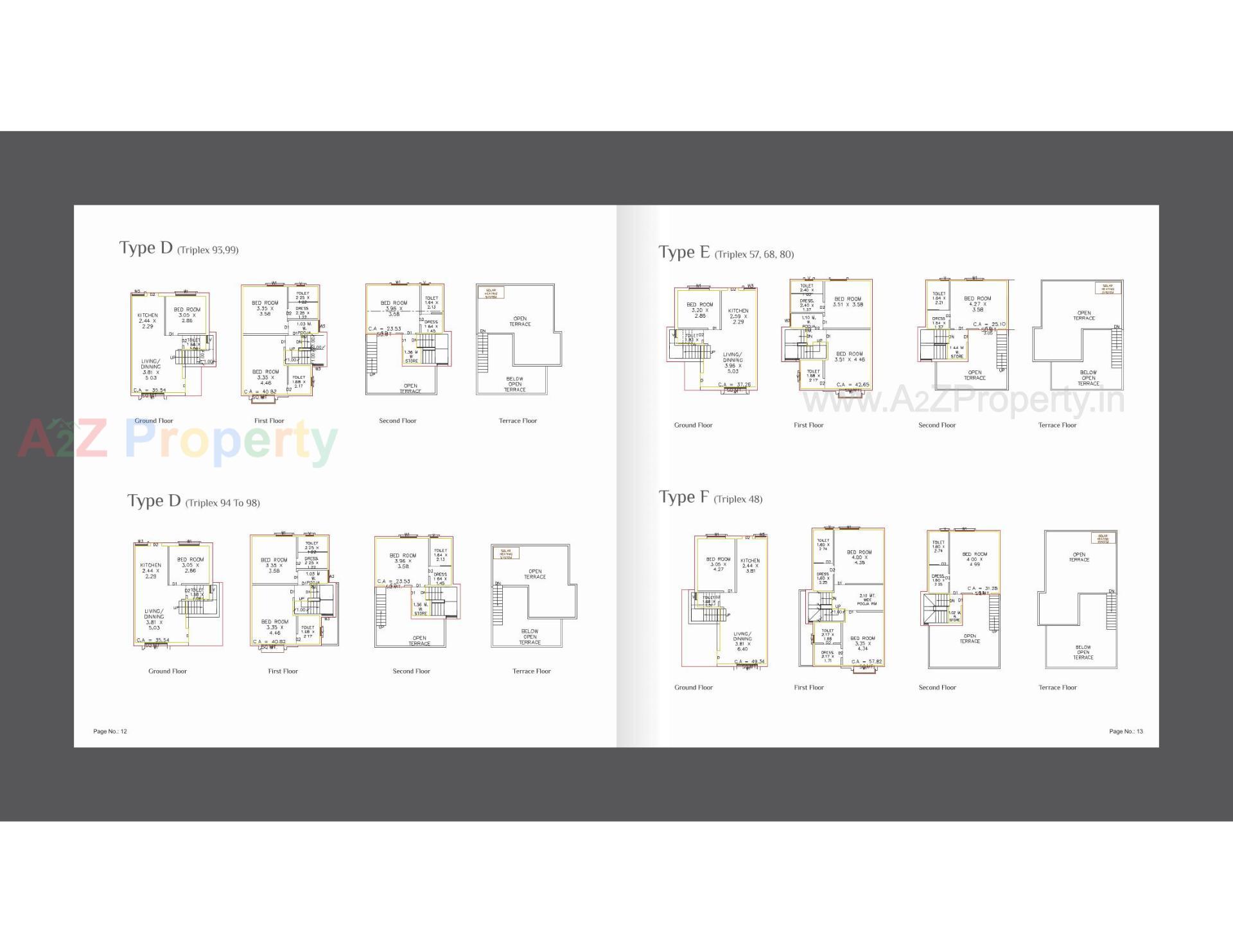 Layout of real estate project Aamrapali Luxuria located at Kalali, Vadodara, Gujarat