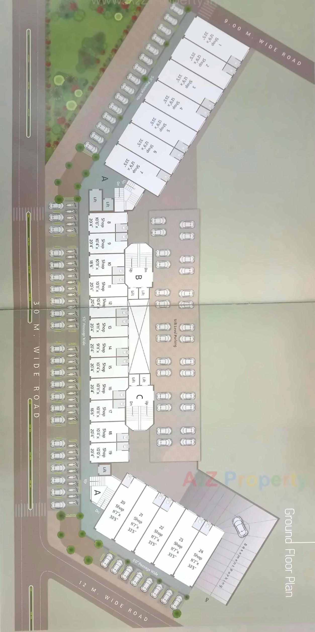Layout of real estate project Aamrapali Resi Com located at Atladara, Vadodara, Gujarat