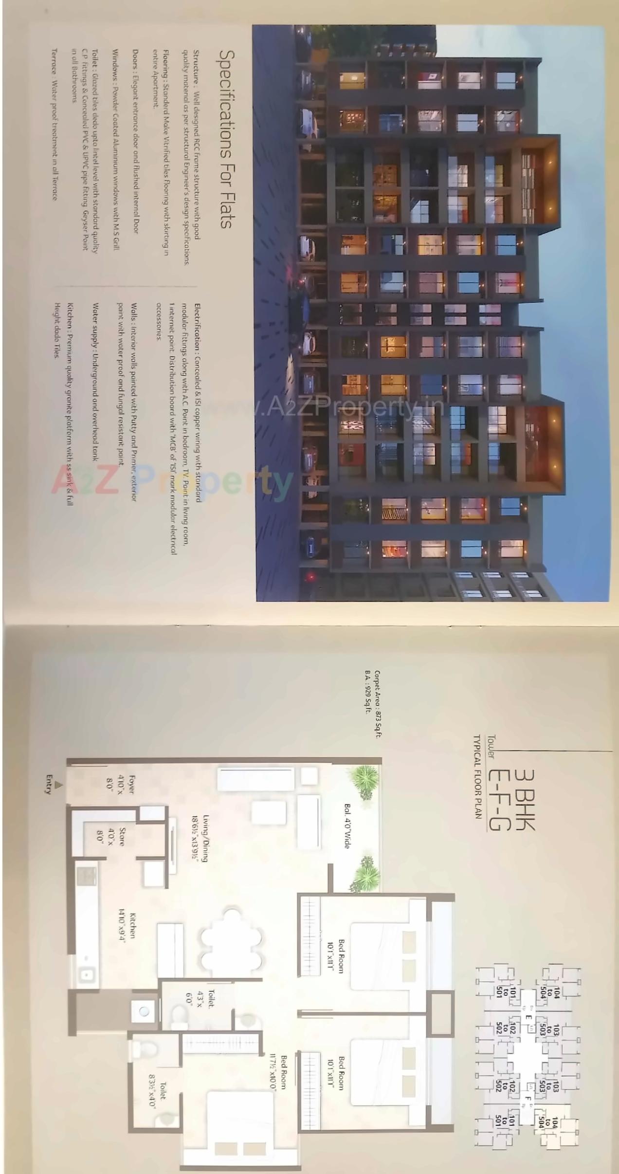 Layout of real estate project Aamrapali Resi Com located at Atladara, Vadodara, Gujarat