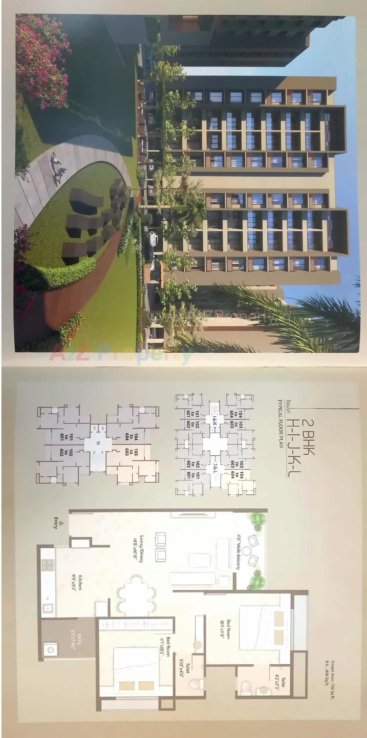 Layout of real estate project Aamrapali Resi Com located at Atladara, Vadodara, Gujarat