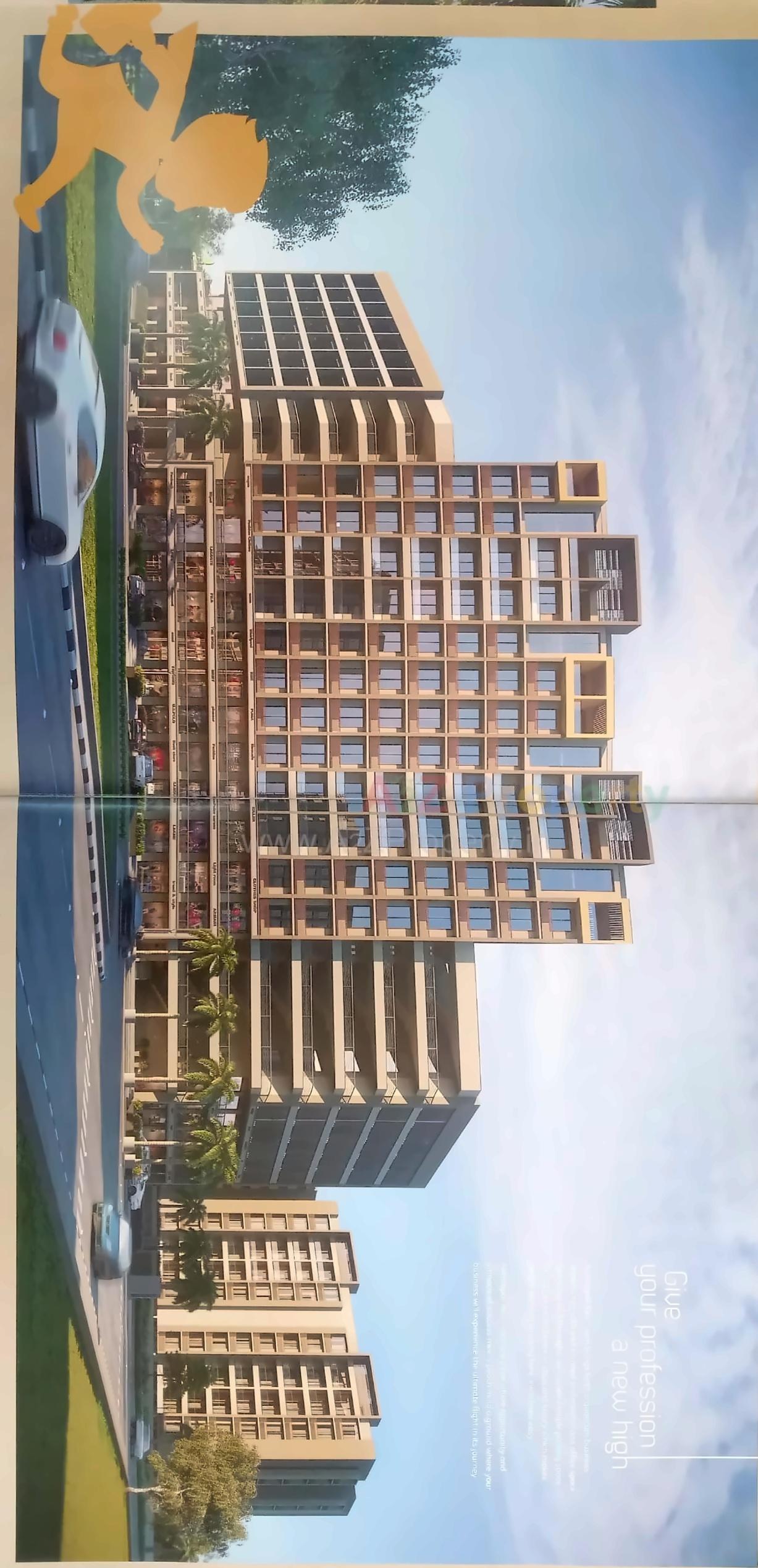 3D Elevation of real estate project Aamrapali Resi Com located at Atladara, Vadodara, Gujarat