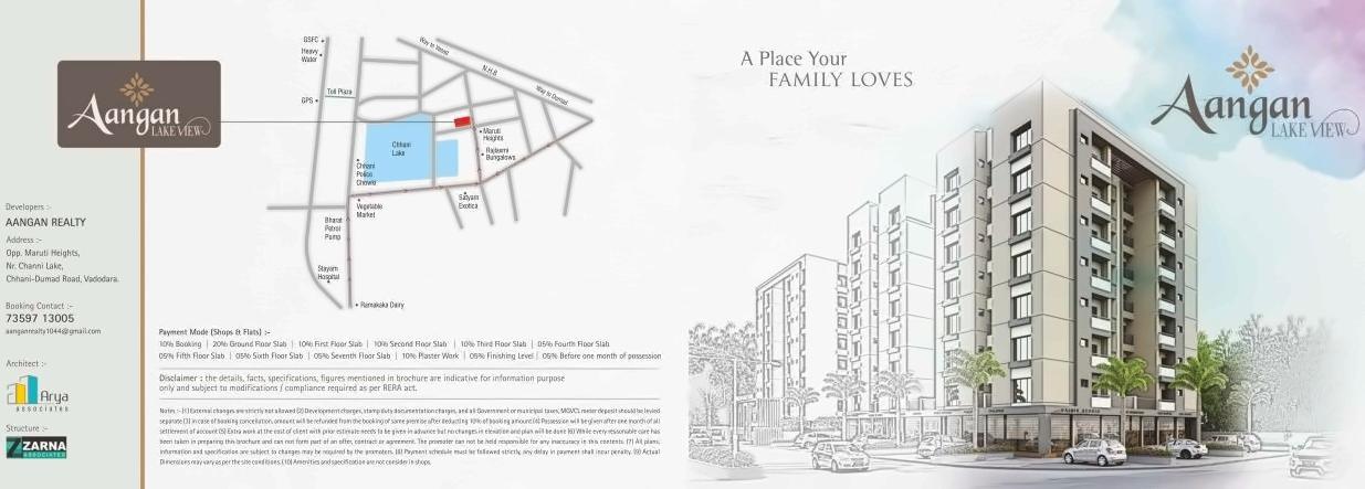  of real estate project Aangan Lake View located at Chhani, Vadodara, Gujarat