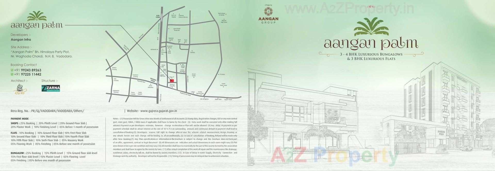  of real estate project Aangan Palm located at Ankhol, Vadodara, Gujarat