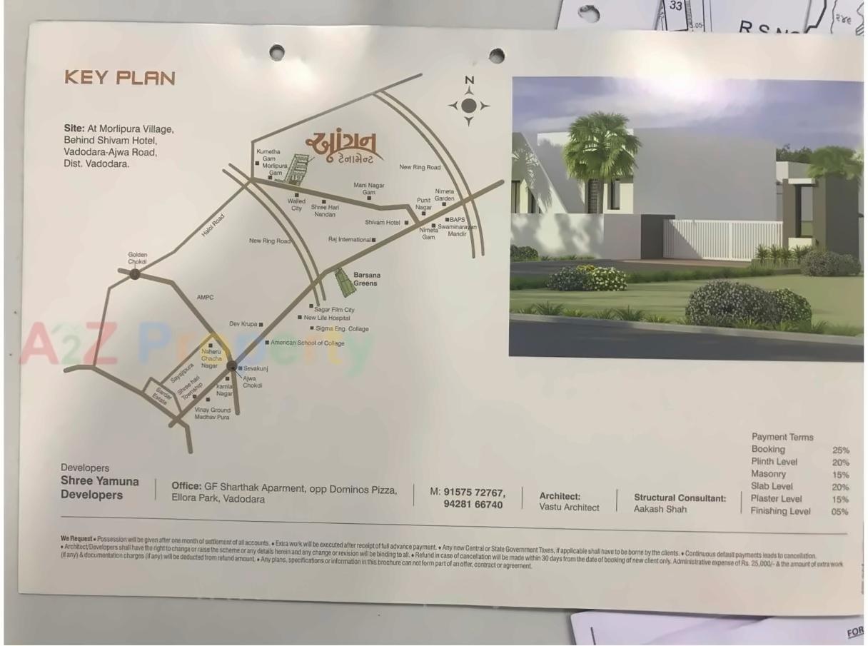  of real estate project Aangan Tenaments located at Morlipura, Vadodara, Gujarat