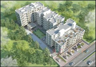 Elevation of real estate project Aangan located at Jambuva, Vadodara, Gujarat