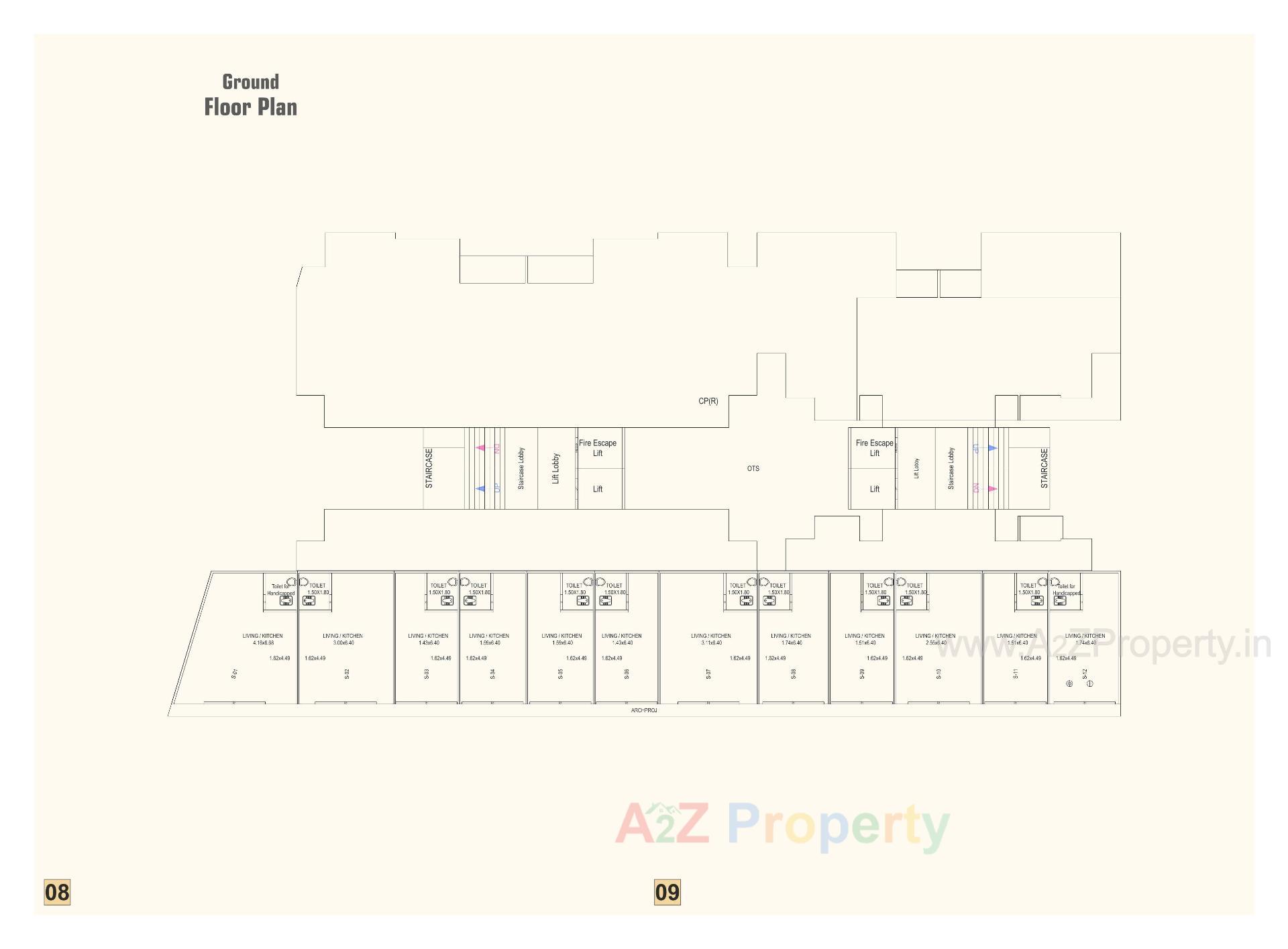 Layout of real estate project Aaradhy Arise located at Kapurai, Vadodara, Gujarat