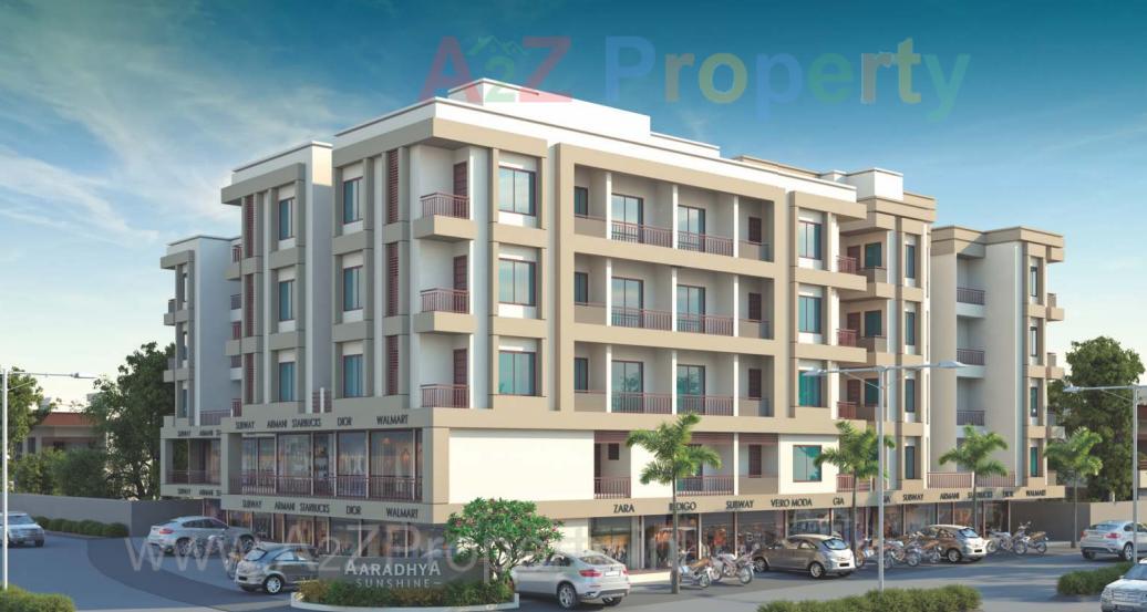 3D Elevation of real estate project Aaradhya Sunshine located at Sama, Vadodara, Gujarat