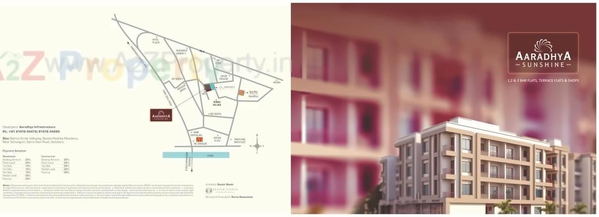  of real estate project Aaradhya Sunshine located at Sama, Vadodara, Gujarat