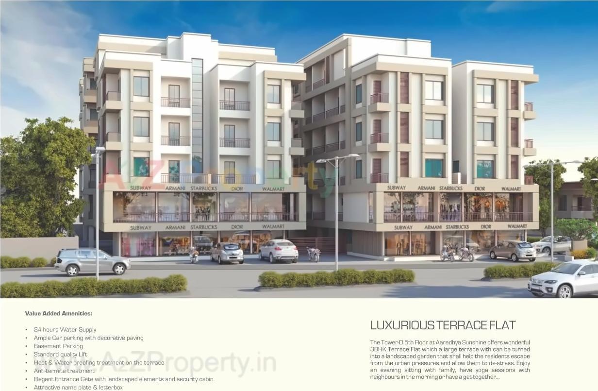 3D Elevation of real estate project Aaradhya Sunshine located at Sama, Vadodara, Gujarat