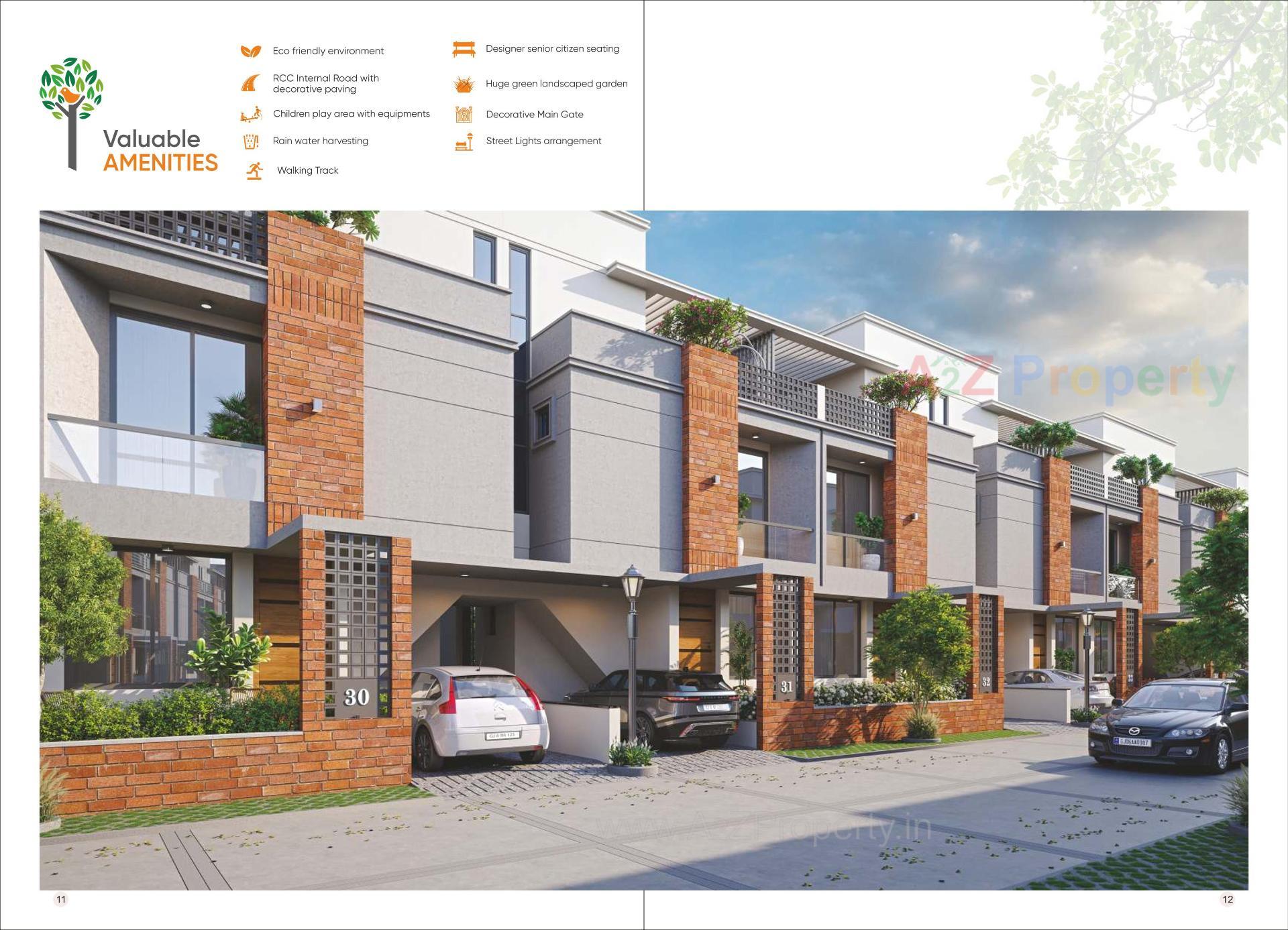 3D Elevation of real estate project Aarana Luxuria located at Hanumanpura, Vadodara, Gujarat