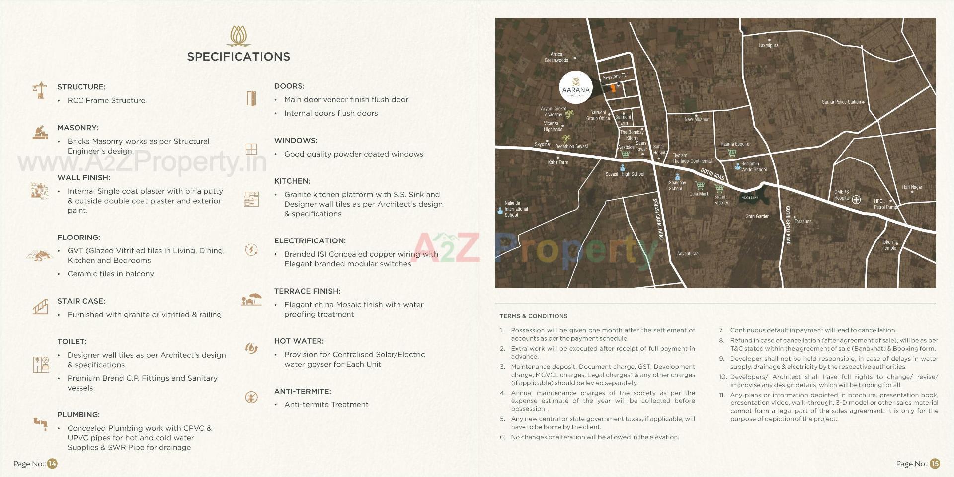  of real estate project Aarana Villa located at Khanpur, Vadodara, Gujarat