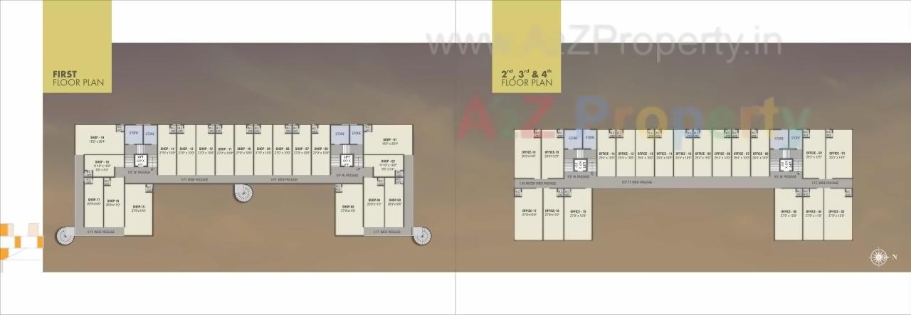 Layout of real estate project Aarana located at Gotri, Vadodara, Gujarat