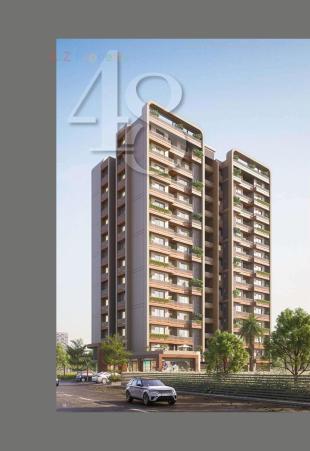 Elevation of real estate project Aarna located at Bhayli, Vadodara, Gujarat