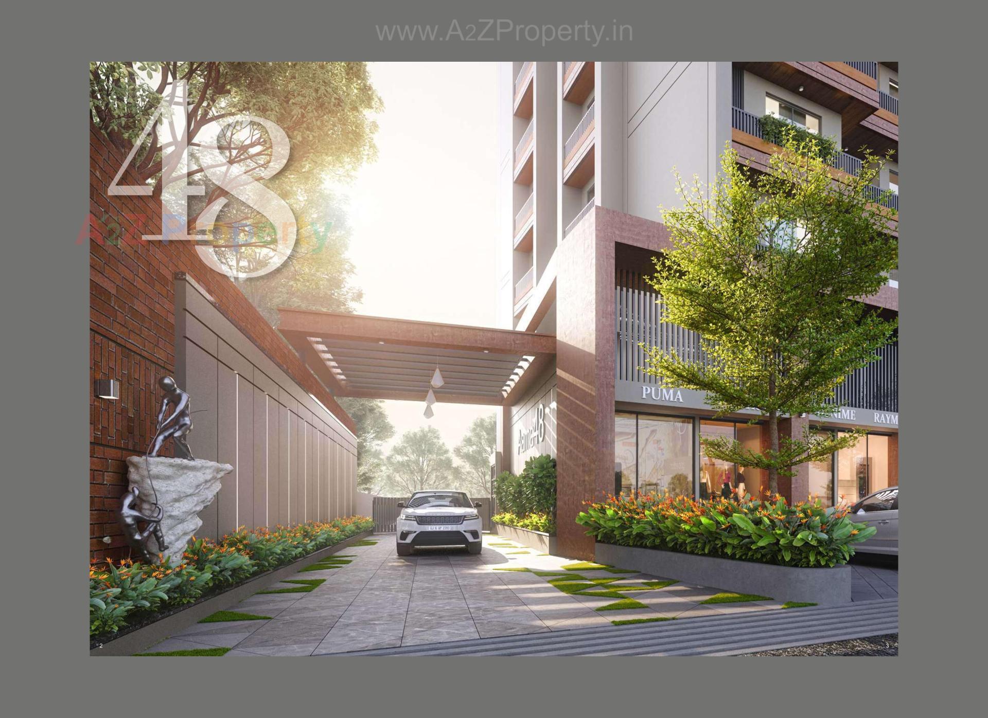 3D Elevation of real estate project Aarna located at Bhayli, Vadodara, Gujarat
