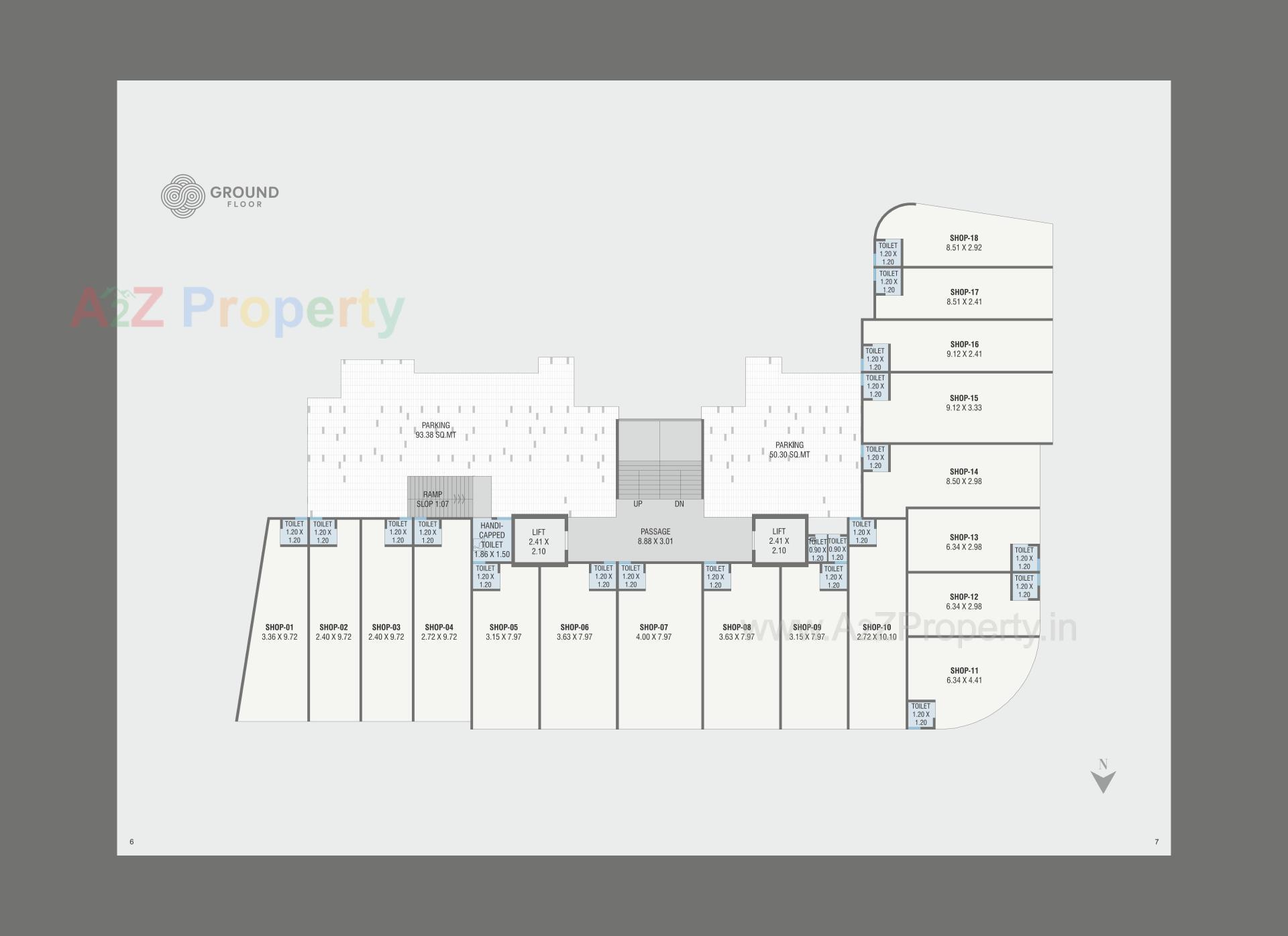 Layout of real estate project Aarna located at Bhayli, Vadodara, Gujarat