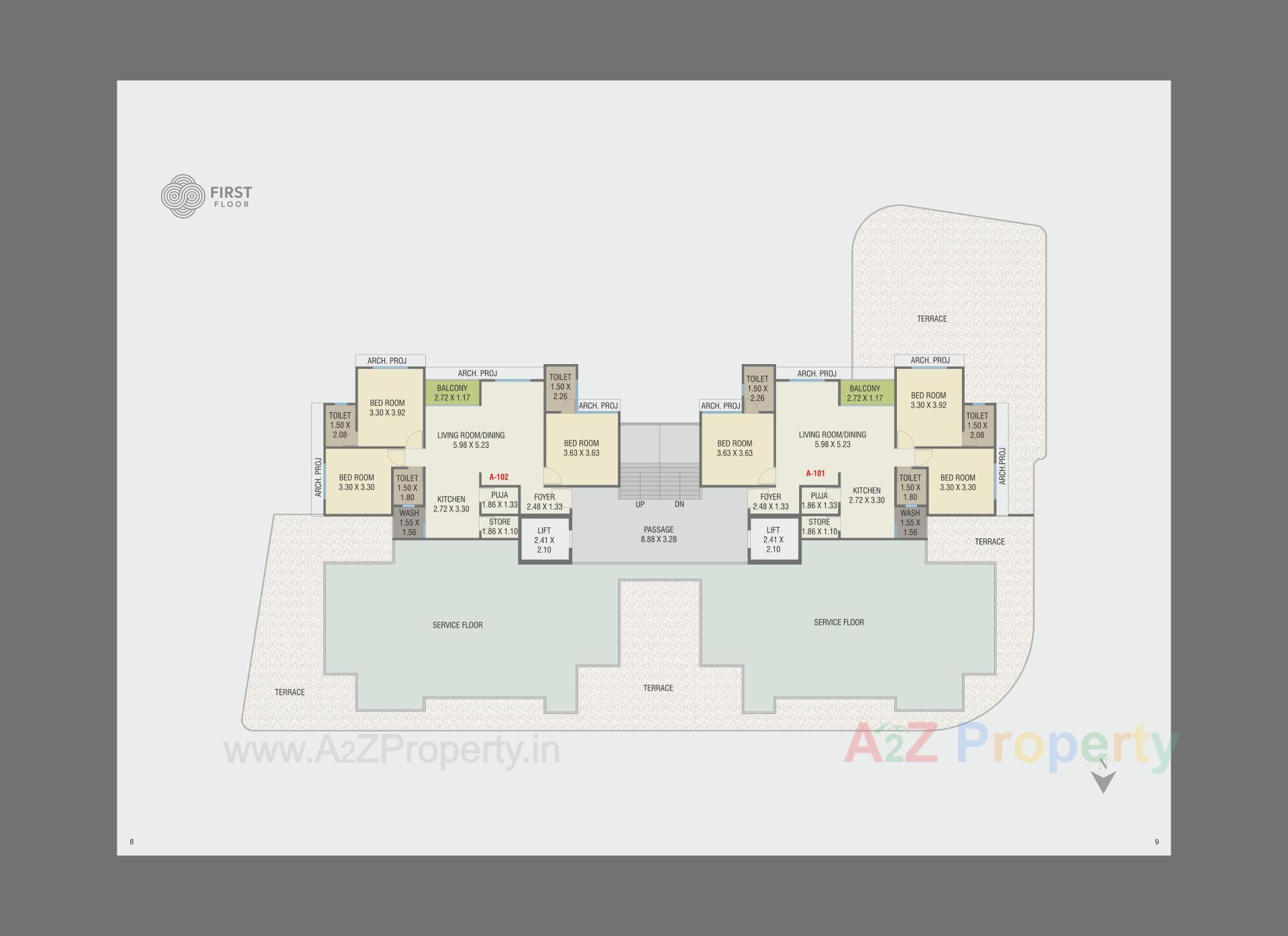 Layout of real estate project Aarna located at Bhayli, Vadodara, Gujarat