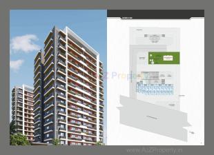 Elevation of real estate project Aarna located at Bhayli, Vadodara, Gujarat