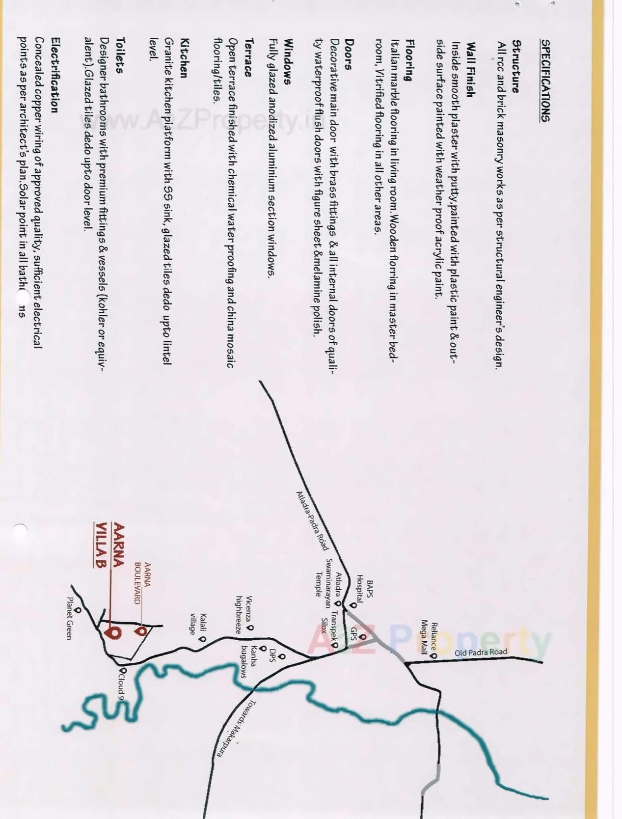  of real estate project Aarna located at Kalali, Vadodara, Gujarat