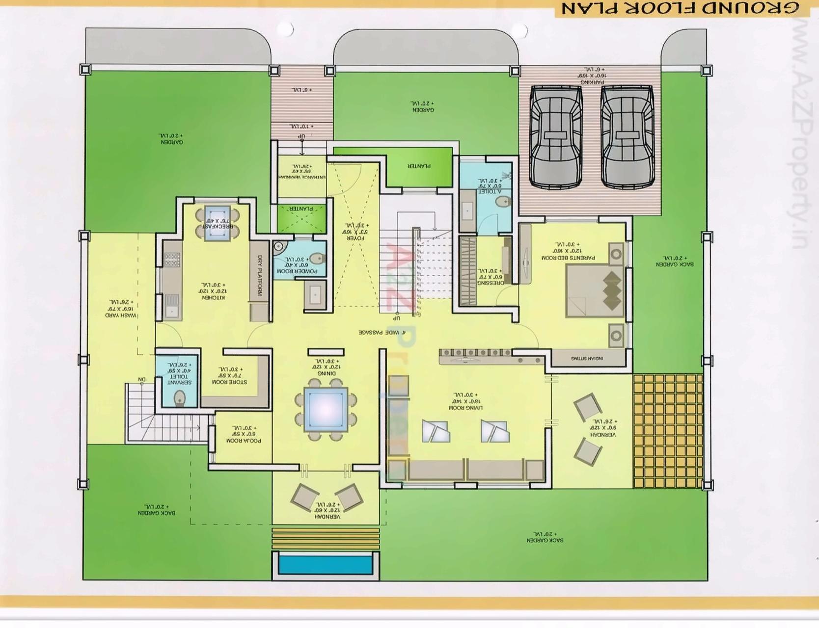 Layout of real estate project Aarna located at Kalali, Vadodara, Gujarat
