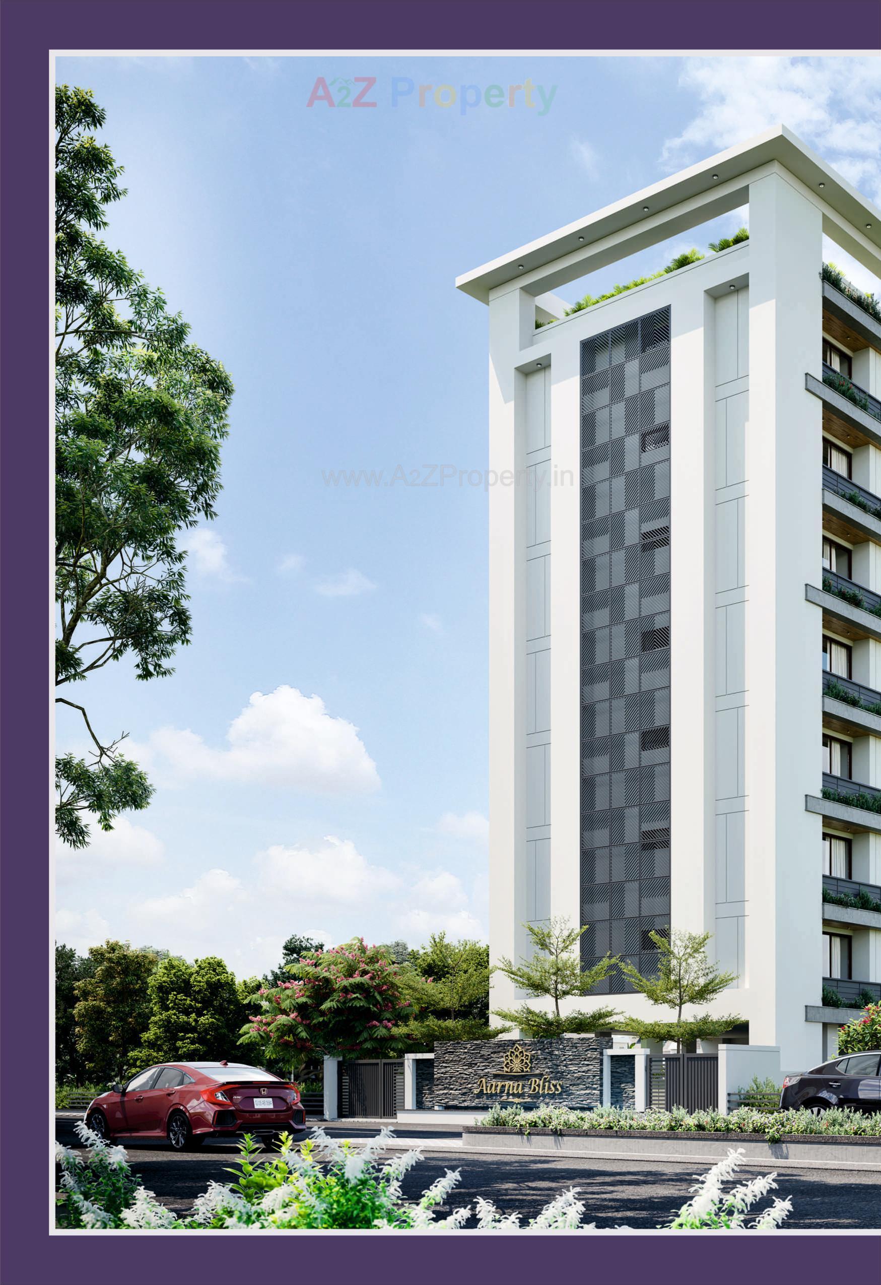 3D Elevation of real estate project Aarna Bliss located at Manjalpur, Vadodara, Gujarat